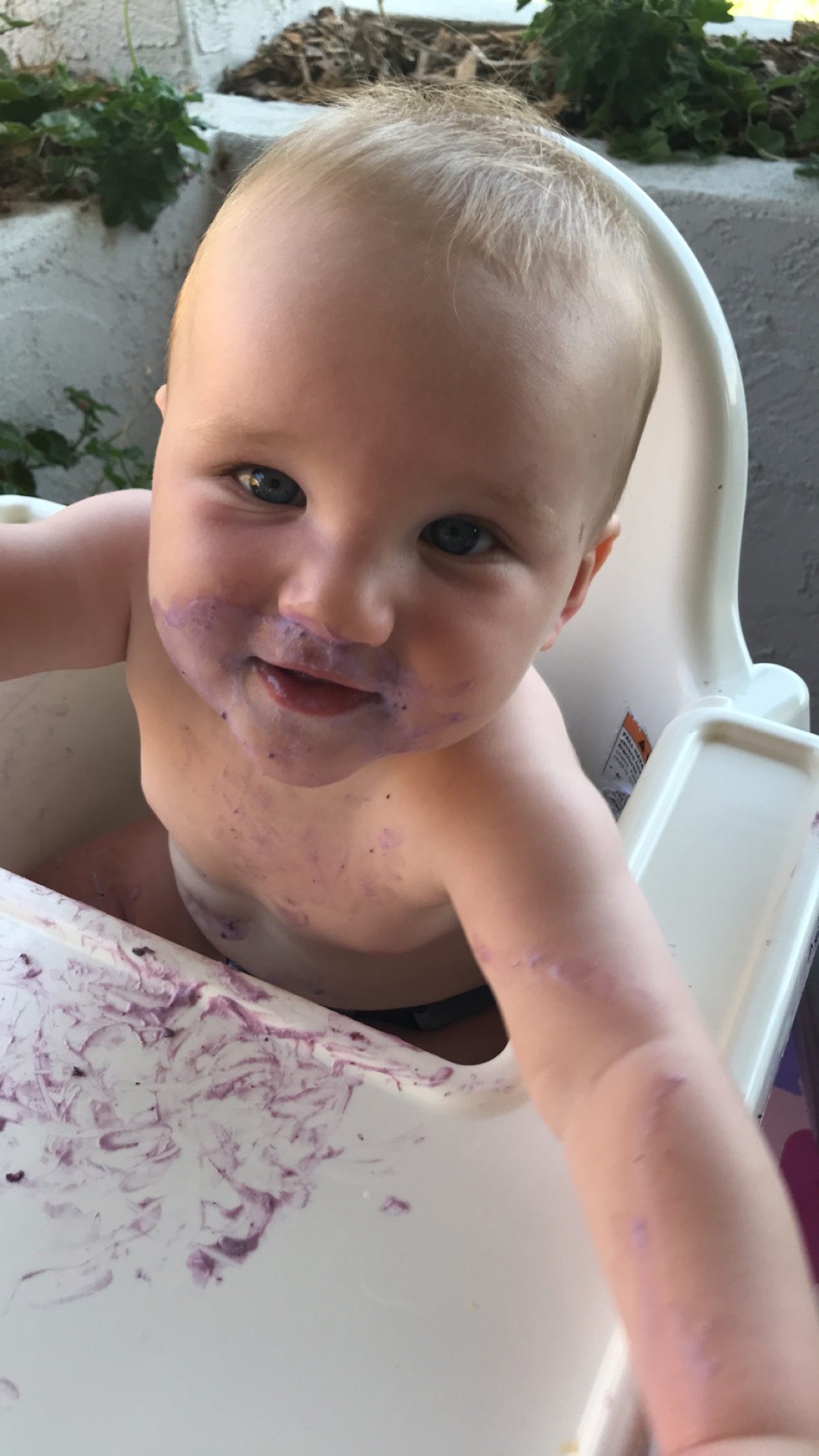 Lunch time is messy business!