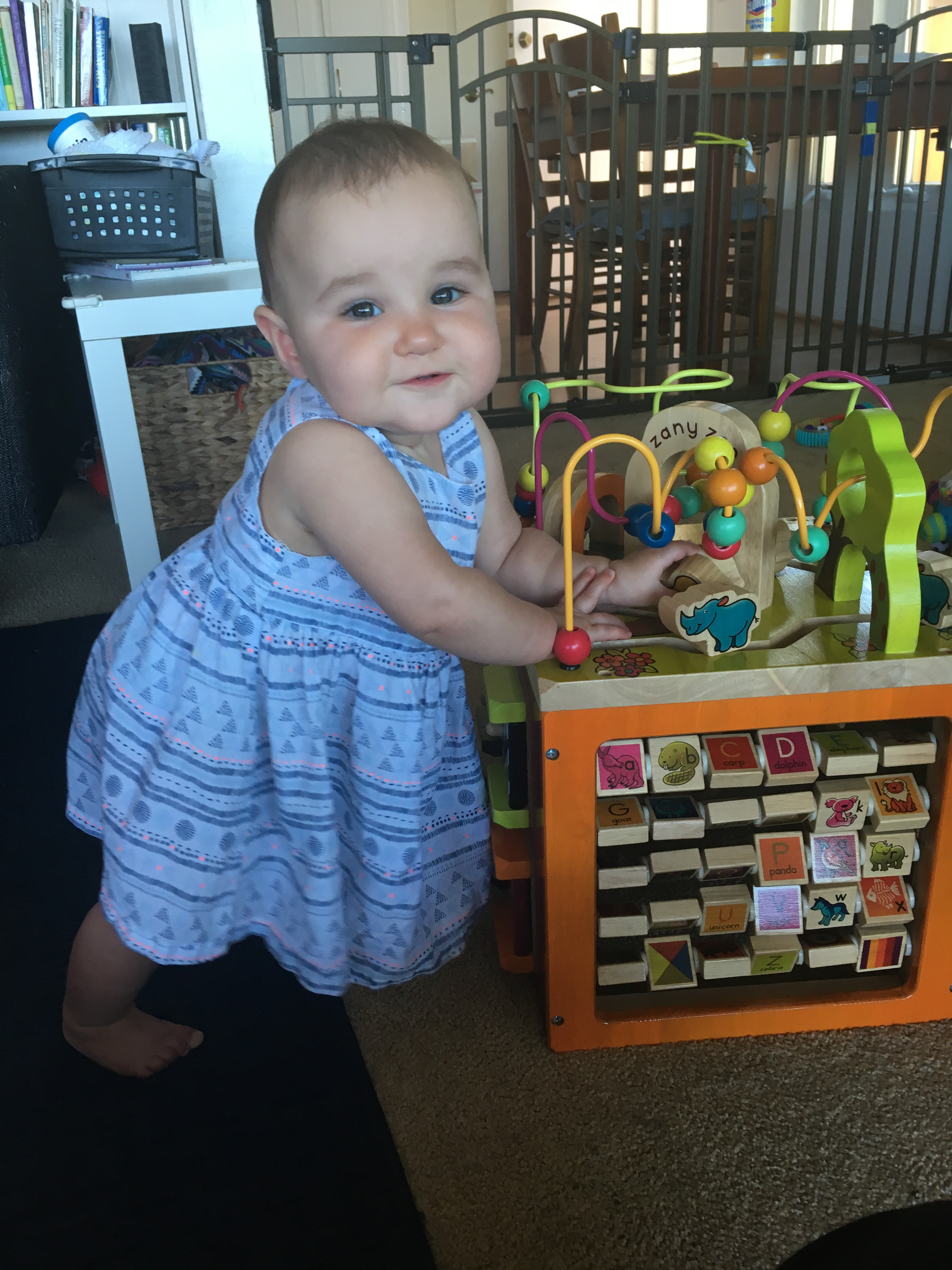 Pulling to stand!