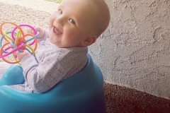 James likes playing outside, too!