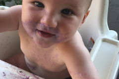 Lunch time is messy business!